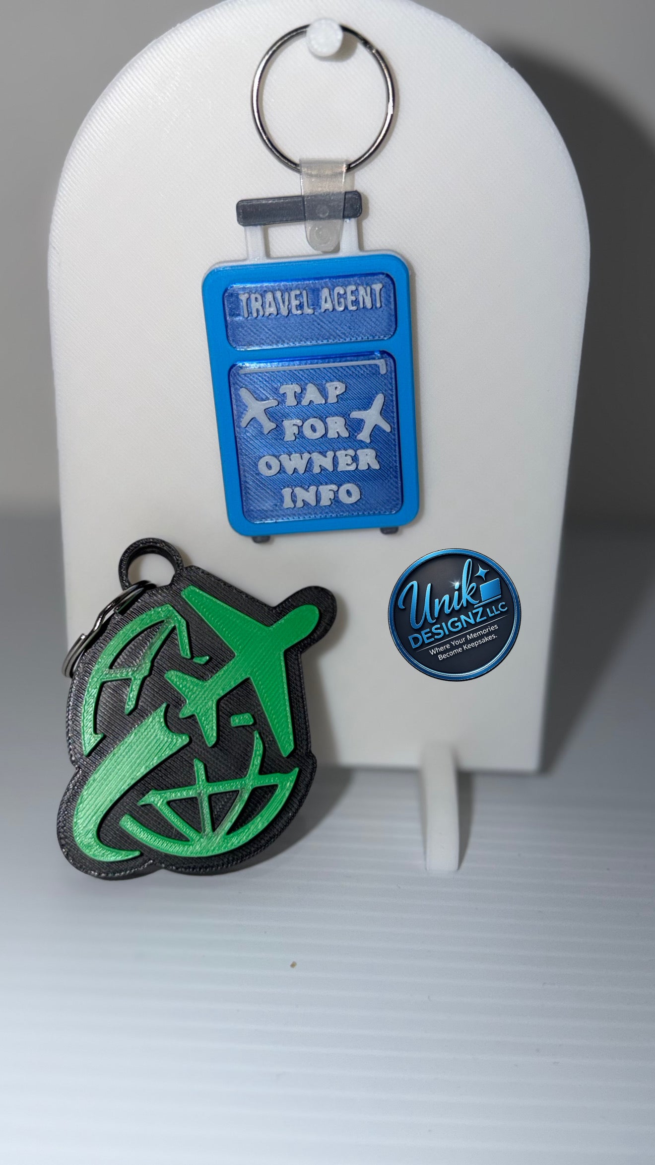 3D NFC Business/ Emergency Keychains